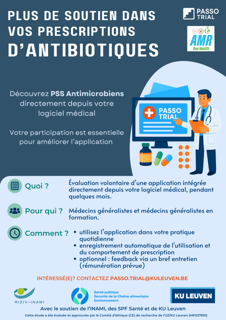 La KU Leuven évalue un outil d’aide à la prescription des antibiotiques